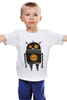 Заказать детскую футболку в Москве. Детская футболка классическая унисекс Robot  / Робот от crash - готовые дизайны и нанесение принтов.