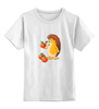 Заказать детскую футболку в Москве. Детская футболка классическая унисекс Ежик с яблочками  от charmed - готовые дизайны и нанесение принтов.