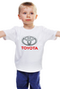 Заказать детскую футболку в Москве. Детская футболка классическая унисекс TOYOTA от DESIGNER   - готовые дизайны и нанесение принтов.
