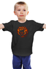 Заказать детскую футболку в Москве. Детская футболка классическая унисекс Огненная сова от queen  - готовые дизайны и нанесение принтов.