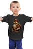 Заказать детскую футболку в Москве. Детская футболка классическая унисекс Волк Самурай от printik - готовые дизайны и нанесение принтов.