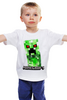 Заказать детскую футболку в Москве. Детская футболка классическая унисекс MINECRAFT CREEPER от weeert - готовые дизайны и нанесение принтов.