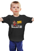 Заказать детскую футболку в Москве. Детская футболка классическая унисекс SANTA MOTO от balden - готовые дизайны и нанесение принтов.