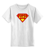 Заказать детскую футболку в Москве. Детская футболка классическая унисекс Супер мама от ANDREI M - готовые дизайны и нанесение принтов.