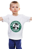 Заказать детскую футболку в Москве. Детская футболка классическая унисекс Shanbucks Coffee от prettydisaster - готовые дизайны и нанесение принтов.