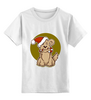Заказать детскую футболку в Москве. Детская футболка классическая унисекс Новогодний пёсик от acidhouses - готовые дизайны и нанесение принтов.
