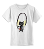Заказать детскую футболку в Москве. Детская футболка классическая унисекс Кот в наушниках от printik - готовые дизайны и нанесение принтов.