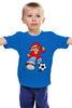 Заказать детскую футболку в Москве. Детская футболка классическая унисекс Футболист  от ПРИНТЫ ПЕЧАТЬ  - готовые дизайны и нанесение принтов.