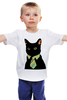 Заказать детскую футболку в Москве. Детская футболка классическая унисекс Деловой кот от karbafoss - готовые дизайны и нанесение принтов.