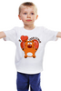 Заказать детскую футболку в Москве. Детская футболка классическая унисекс люблю семью от queen  - готовые дизайны и нанесение принтов.