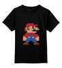 Заказать детскую футболку в Москве. Детская футболка классическая унисекс Таблица Супер Марио от printik - готовые дизайны и нанесение принтов.