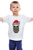 Заказать детскую футболку в Москве. Детская футболка классическая унисекс bad santa от denis01001 - готовые дизайны и нанесение принтов.
