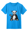 Заказать детскую футболку в Москве. Детская футболка классическая унисекс Привет,я панда! от ПРИНТЫ ПЕЧАТЬ  - готовые дизайны и нанесение принтов.