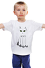Заказать детскую футболку в Москве. Детская футболка классическая унисекс Привидение кот от PolinaPo - готовые дизайны и нанесение принтов.
