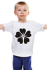 Заказать детскую футболку в Москве. Детская футболка классическая унисекс черный цветок от nikol - готовые дизайны и нанесение принтов.