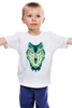 Заказать детскую футболку в Москве. Детская футболка классическая унисекс Полигональный Волк от oldman - готовые дизайны и нанесение принтов.