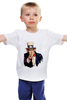 Заказать детскую футболку в Москве. Детская футболка классическая унисекс Дядя Сэм от YellowCloverShop - готовые дизайны и нанесение принтов.