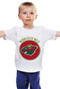 Заказать детскую футболку в Москве. Детская футболка классическая унисекс minnesota wild от kspsshop - готовые дизайны и нанесение принтов.