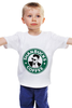 Заказать детскую футболку в Москве. Детская футболка классическая унисекс Shanbucks coffee от prettydisaster - готовые дизайны и нанесение принтов.