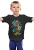 Заказать детскую футболку в Москве. Детская футболка классическая унисекс Дракон / Dragon от galaxy secret - готовые дизайны и нанесение принтов.