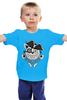 Заказать детскую футболку в Москве. Детская футболка классическая унисекс Кот пират от T-shirt print  - готовые дизайны и нанесение принтов.