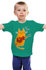 Заказать детскую футболку в Москве. Детская футболка классическая унисекс Кот с гитарой от Amerikanka - готовые дизайны и нанесение принтов.