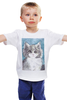 Заказать детскую футболку в Москве. Детская футболка классическая унисекс Котик от Елена  - готовые дизайны и нанесение принтов.
