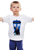 Заказать детскую футболку в Москве. Детская футболка классическая унисекс Доктор Кто (Doctor Who) от Cosmic Shine - готовые дизайны и нанесение принтов.