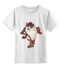 Заказать детскую футболку в Москве. Детская футболка классическая унисекс Тасманский дьявол от niggalay - готовые дизайны и нанесение принтов.