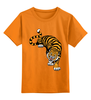 Заказать детскую футболку в Москве. Детская футболка классическая унисекс Свирепый тигр от Ирина - готовые дизайны и нанесение принтов.
