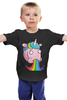 Заказать детскую футболку в Москве. Детская футболка классическая унисекс Unicorn's Rainbow / Радуга Единорога от crash - готовые дизайны и нанесение принтов.