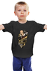 Заказать детскую футболку в Москве. Детская футболка классическая унисекс шекспир тату черная от zukak@mail.ru - готовые дизайны и нанесение принтов.