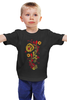 Заказать детскую футболку в Москве. Детская футболка классическая унисекс Хохлома от coolmag - готовые дизайны и нанесение принтов.