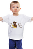 Заказать детскую футболку в Москве. Детская футболка классическая унисекс Обезьянка Биззи 2016 от 2sists4bros - готовые дизайны и нанесение принтов.