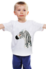Заказать детскую футболку в Москве. Детская футболка классическая унисекс зебра от anna_bell - готовые дизайны и нанесение принтов.
