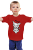 Заказать детскую футболку в Москве. Детская футболка классическая унисекс Смешной котик  от ПРИНТЫ ПЕЧАТЬ  - готовые дизайны и нанесение принтов.