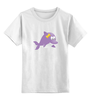 Заказать детскую футболку в Москве. Детская футболка классическая унисекс Дельфин от Zamula - готовые дизайны и нанесение принтов.