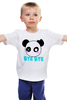 Заказать детскую футболку в Москве. Детская футболка классическая унисекс Панда Бай Бай от fanart - готовые дизайны и нанесение принтов.