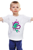 Заказать детскую футболку в Москве. Детская футболка классическая унисекс Дельфин в Сердце от fanart - готовые дизайны и нанесение принтов.