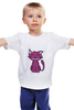 Заказать детскую футболку в Москве. Детская футболка классическая унисекс Котейка от acidhouses - готовые дизайны и нанесение принтов.