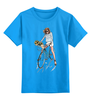Заказать детскую футболку в Москве. Детская футболка классическая унисекс Девушка на велосипеде  от ПРИНТЫ ПЕЧАТЬ  - готовые дизайны и нанесение принтов.