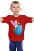Заказать детскую футболку в Москве. Детская футболка классическая унисекс Кролик и яйцо от IrinkaArt  - готовые дизайны и нанесение принтов.