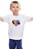 Заказать детскую футболку в Москве. Детская футболка классическая унисекс Сердце  от ПРИНТЫ ПЕЧАТЬ  - готовые дизайны и нанесение принтов.