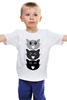 Заказать детскую футболку в Москве. Детская футболка классическая унисекс Минималистичные коты от rosenhip - готовые дизайны и нанесение принтов.