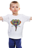 Заказать детскую футболку в Москве. Детская футболка классическая унисекс Индийский слон от BeliySlon - готовые дизайны и нанесение принтов.