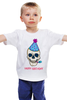 Заказать детскую футболку в Москве. Детская футболка классическая унисекс Череп - С днём Рождения от Leichenwagen - готовые дизайны и нанесение принтов.