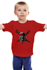 Заказать детскую футболку в Москве. Детская футболка классическая унисекс Череп пирата от ПРИНТЫ ПЕЧАТЬ  - готовые дизайны и нанесение принтов.