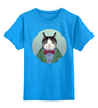 Заказать детскую футболку в Москве. Детская футболка классическая унисекс Кот в костюме от elia21 - готовые дизайны и нанесение принтов.