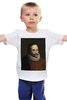 Заказать детскую футболку в Москве. Детская футболка классическая унисекс Портрет Мигеля Сервантеса (кисти Эдуардо Балака) от trend - готовые дизайны и нанесение принтов.