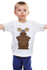 Заказать детскую футболку в Москве. Детская футболка классическая унисекс Злой лось от Easy-store - готовые дизайны и нанесение принтов.